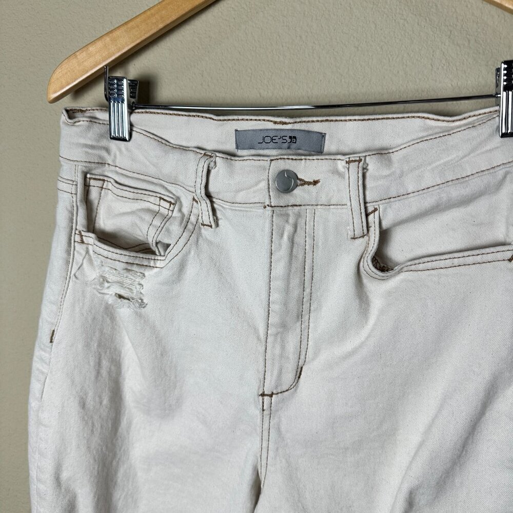 JOE'S High-Rise Wide Leg Hitomi Distressed Denim Jeans Size 29 - Picture 6 of 11